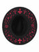 Chapeau gothique noir à imprimé Halloween