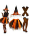 Ensemble d’accessoires d’Halloween avec chapeau de sorcière, bas rayés et tutu