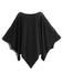 Cape poncho gothique d’Halloween à toile d’araignée années 1970