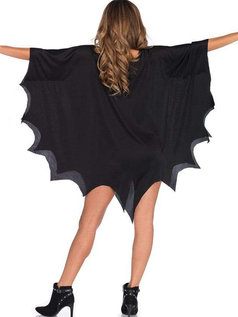 Cape poncho gothique d’Halloween à toile d’araignée années 1970