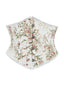 Corset à lacets florale de style palais vintage