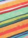 [Prévente] Maillot de bain multicolore à rayures Boho 1970 avec Cache Maillot