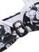 [Prévente] Ensemble bikini noir à motif floral Hepburn des années 1940