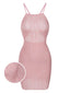 [Prévente] Cache-maillot en maille tricotée rose des années 1960