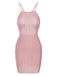 [Prévente] Cache-maillot en maille tricotée rose des années 1960