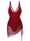[Prévente] Maillot de bain une pièce transparent rouge années 1950