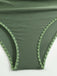 Maillot de bain décolleté dos nu froncé vert des années 1950