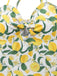 Maillot de bain une pièce citron et nœud jaune années 1950