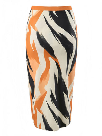 Cache-maillot kaki à fentes hautes style artistique années 1960