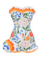 Maillot de bain une pièce bandeau multicolore fleurs peintes années 1960