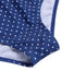 [Prévente] Maillot de bain bleu à pois dos nu volants style années 50