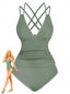 Ensemble De Tankini Colorblock Col V Profond Dos Épinglé Année 1940