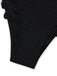 Maillot de Bain 1 Pièce Texturé Ajouré Bordure Festonnée Noir Années 50