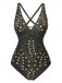 Ajouré Métal Boucle Maillot de Bain Une Pièce Années 1940 4
