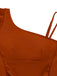 Maillot de Bain Une Pièce à Col Asymétrique et Volants Années '40 4