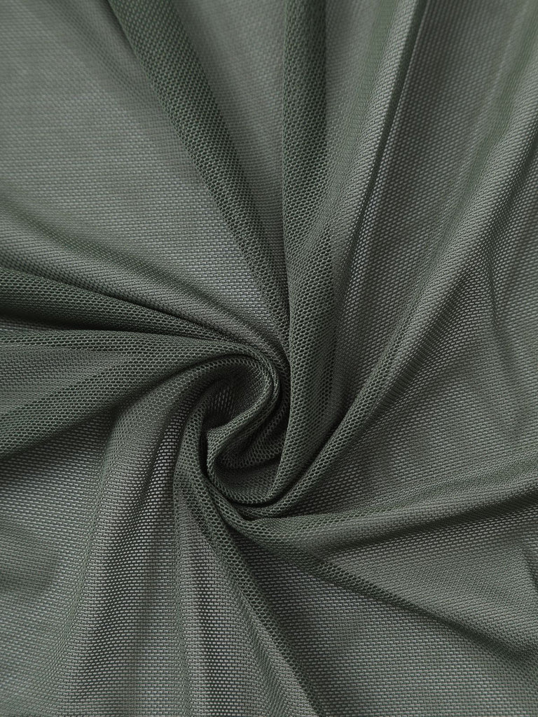 Ensemble Tankini Col V Maille Uni et Jupe Froncée Années 1960 6