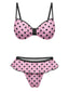 [Prévente] Maillot de bain à pois rose pêche années 1940