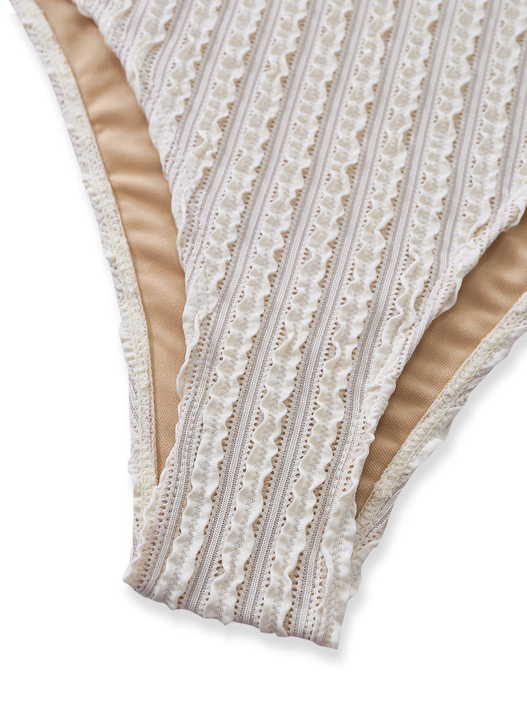 Uni Metal Chaîne Découpé Maillot de Bain Années 1930 5