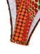 Orange Psychédélique à Pois Filet Ensemble Bikini Années 1960 7