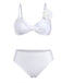 Maillot de Bain Rose en Satin-Finish Blanc Années 1950 3