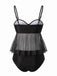 Maillot de Bain en Filet High Waist Nœud Tie Années 1950 8