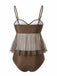 Maillot de Bain en Filet High Waist Nœud Tie Années 1950 12