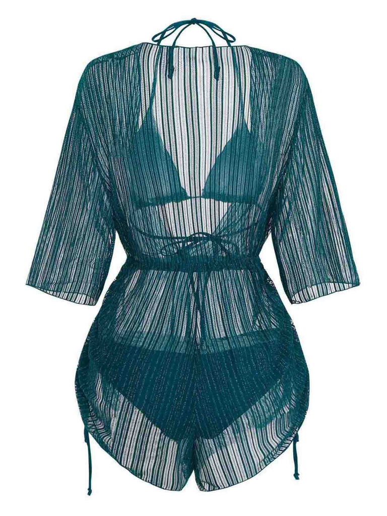 Maillot de Bain Solid Halter & Shimmer Années 1950 3