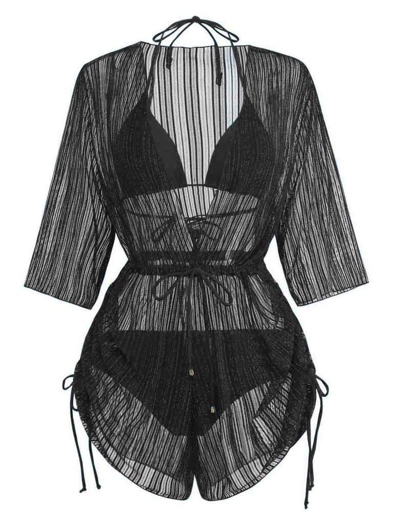 Maillot de Bain Solid Halter & Shimmer Années 1950 9