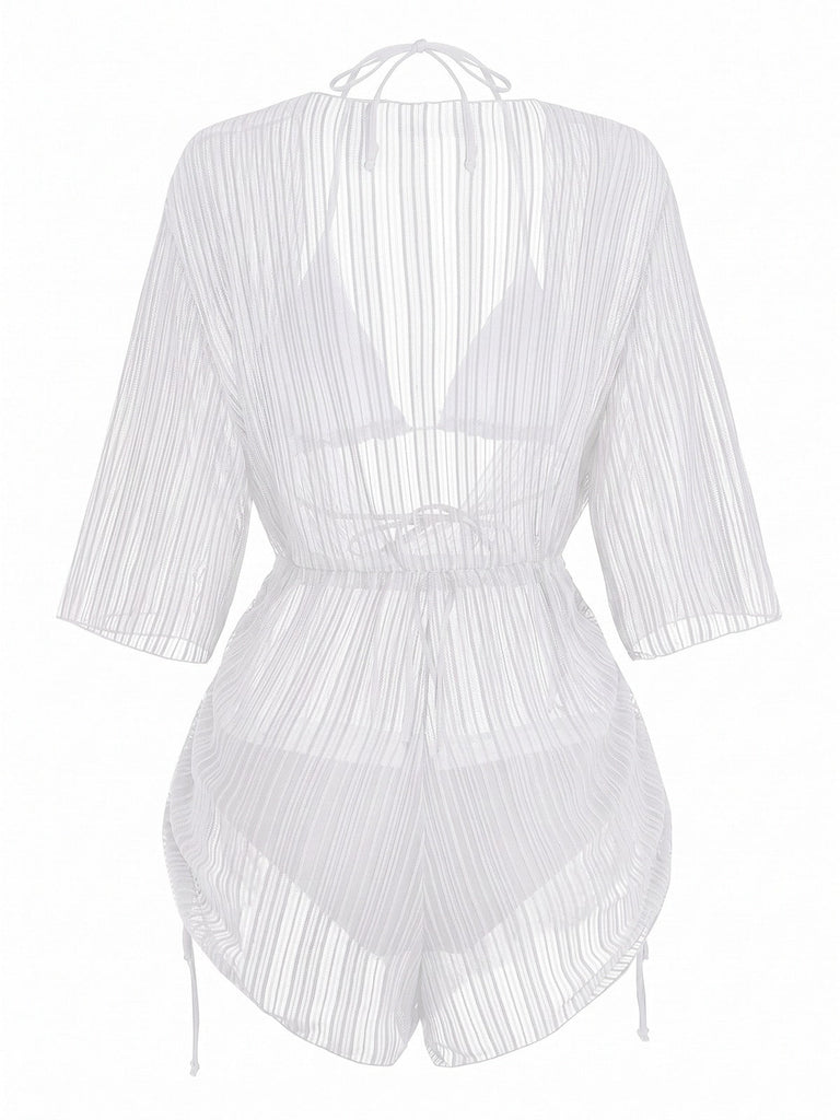 Maillot de Bain Solid Halter & Shimmer Années 1950 12