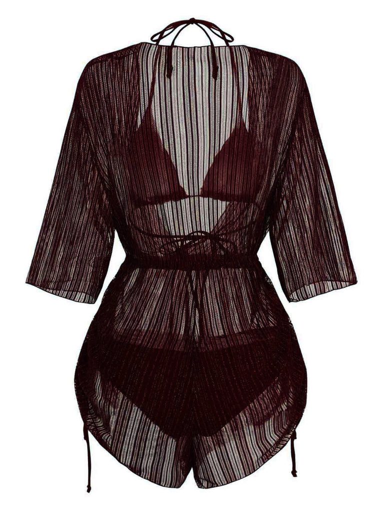 Maillot de Bain Solid Halter & Shimmer Années 1950 14