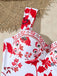 Maillot de Bain Une Pièce Floral à Larges Bretelles et Cache-Maillot Années 1950 24