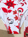 Maillot de Bain Une Pièce Floral à Larges Bretelles et Cache-Maillot Années 1950 26