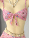 Ensemble Bikini à Volants Floral avec Dentelle Années 1940 7