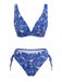 Ensemble Tankini Bohème Floral Col V Années 1970 4