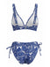 Ensemble Tankini Bohème Floral Col V Années 1970 5