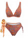Ensemble Tankini Bohème Floral Col V Années 1970