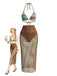 Ensemble 3 Pièces Bikini & Cache-Maillot Style Boho Années 80