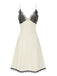 [Prévente] Robe de nuit beige en satin et dentelle années 1950
