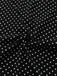 [Prévente] Chemise de nuit noire à pois à volants et bretelles en dentelle des années 1950
