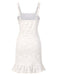 [Prévente] Chemise de nuit blanche en dentelle fleur années 1930