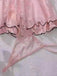 Nuisette Babydoll en Dentelle Transparente à Volants Rose Années 1980 8
