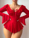 Ensemble 2 Pièces Nuisette Épaules Dénudées Tulle Transparent Années 50
