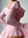 Ensemble 2 Pièces Nuisette Épaules Dénudées Tulle Transparent Années 50