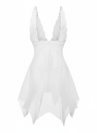 1980s Lace Mesh Sleepwear Classic Nightgown 11