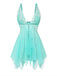 Nuisette babydoll dentelle col V et fines bretelles années 80