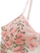 Chemise de Nuit Rose Florale Papillons Bretelles Fines Années 1940 5