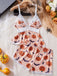 Set Pyjama Babydoll en Dentelle Chat Halloween Années 1950