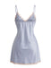 Sleepwear Satin Dentelle Trim Slip Nightgown Années 1930