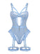 Ensemble Lingerie Body Dentelle Découpé avec Jarretière Années 1950