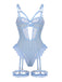 Ensemble Lingerie Body Dentelle Découpé avec Jarretière Années 1950 2